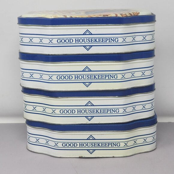 Vintage Good Housekeeping Seasonal Tin Set - Summer Spring Autumn‎ & Winter - Picture 11 of 16